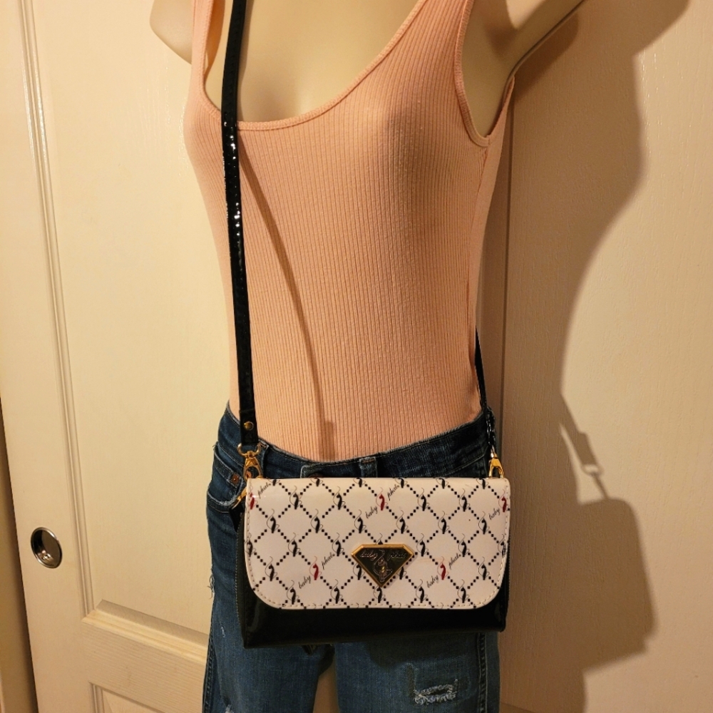 Baby Phat crossbody wristlet wallet